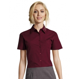 Popelín-Blouse Escape Shortsleeve