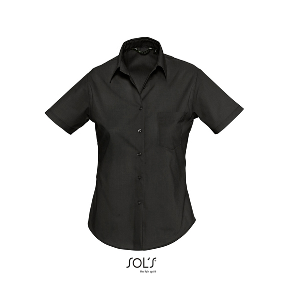 Popeline-Blouse Escape Shortsleeve