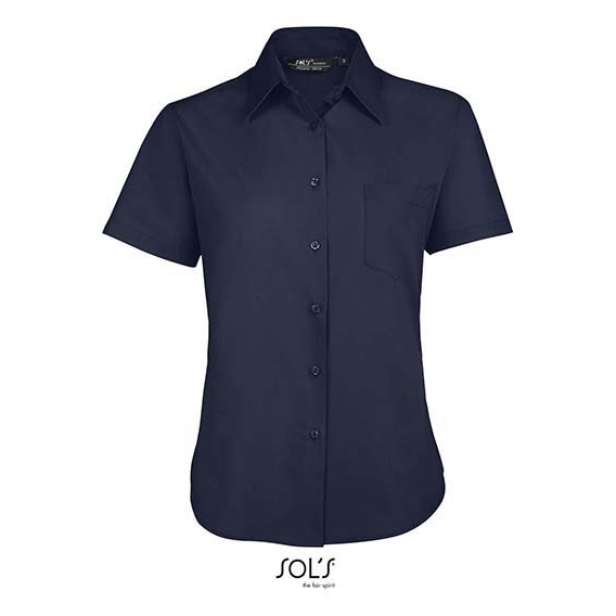 Popeline-Blouse Escape Shortsleeve