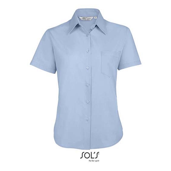Popeline-Blouse Escape Shortsleeve