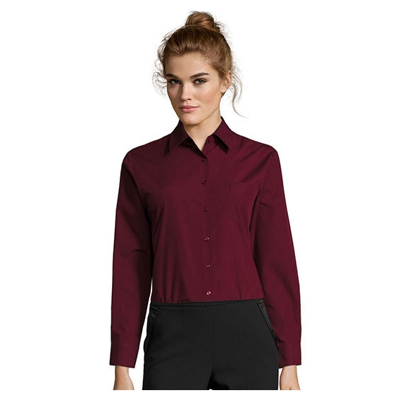 Popeline-Blouse Executive Longsleeve