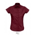 Ladies` Stretch-Blouse Excess Shortsleeve