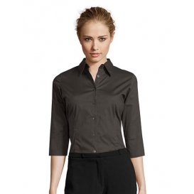 Ladies` Stretch-3/4-Sleeve Blouse Effect