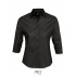 Ladies` Stretch-3/4-Sleeve Blouse Effect