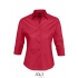 Ladies` Stretch-3/4-Sleeve Blouse Effect