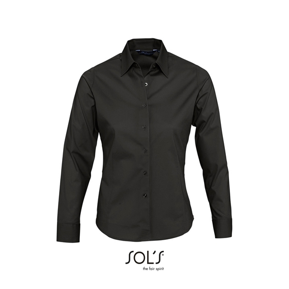 Ladies` Long Sleeved Stretch Shirt Eden