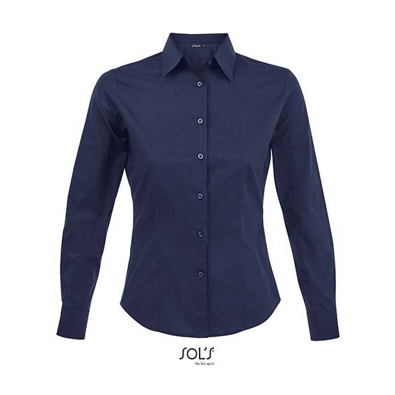 Ladies` Long Sleeved Stretch Shirt Eden