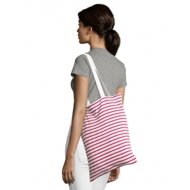 Striped Jersey Shopping Bag Luna