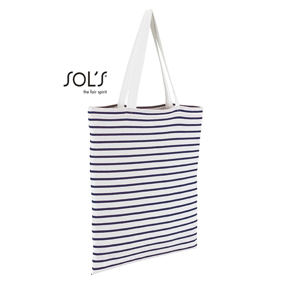 Striped Jersey Shopping Bag Luna