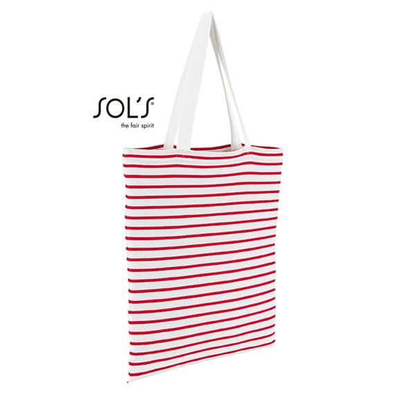 Striped Jersey Shopping Bag Luna