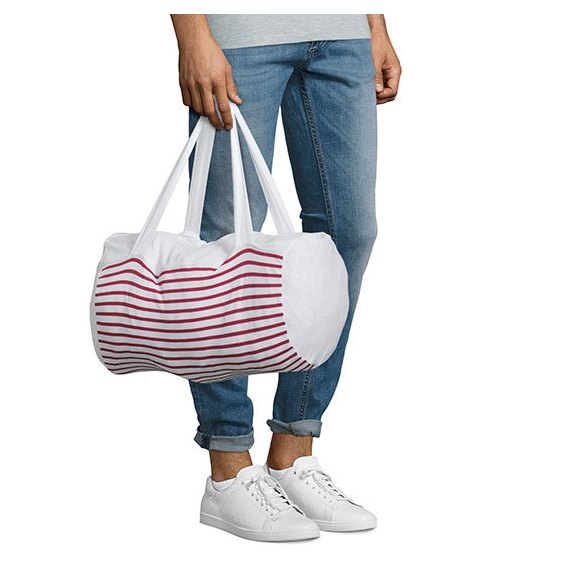 Striped Jersey Duffel Bag Sunset