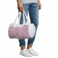 Striped Jersey Duffel Bag Sunset