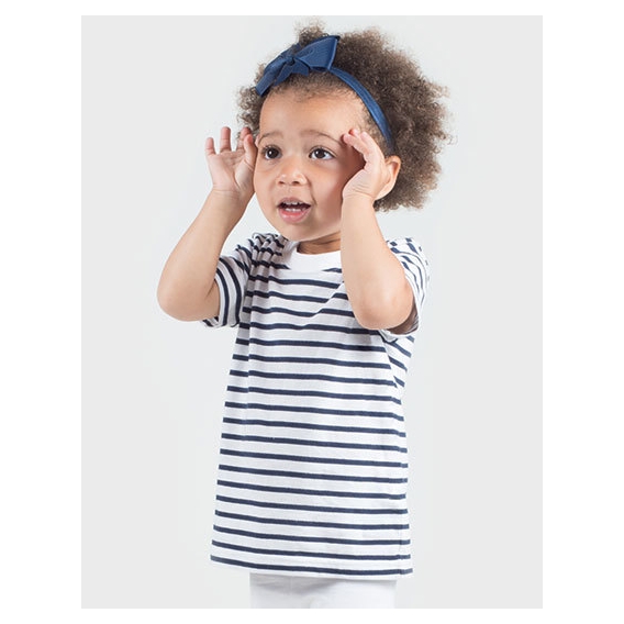 Short Sleeved Stripe T Shirt