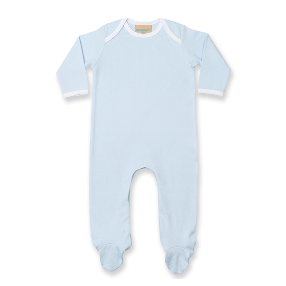 Contrast Long Sleeved Sleepsuit