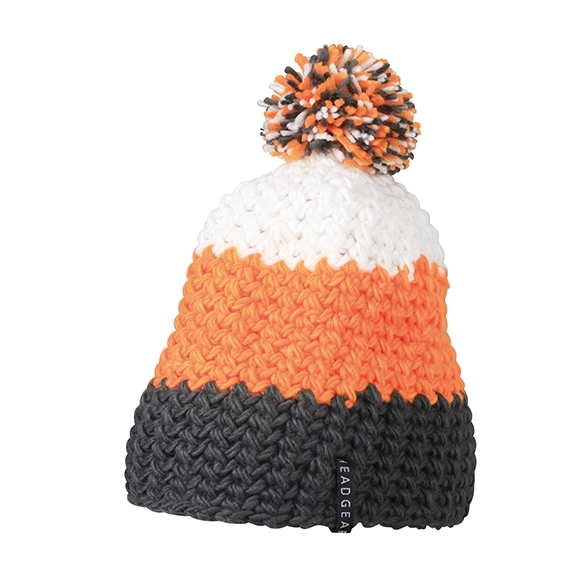 Crocheted Cap with Pompon