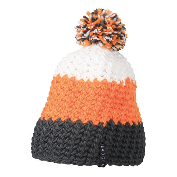 Crocheted Cap with Pompon