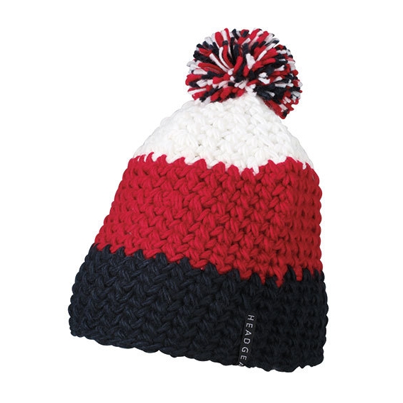 Crocheted Cap with Pompon