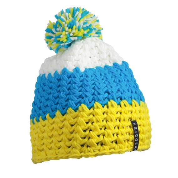 Crocheted Cap with Pompon