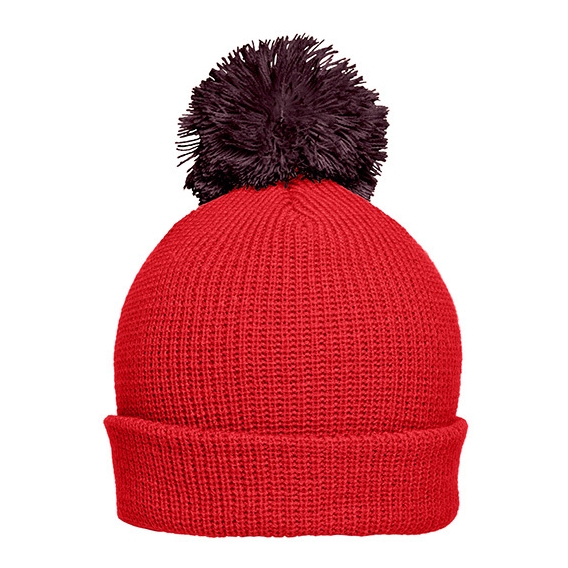 Pompon Hat with Brim