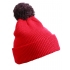 Pompon Hat with Brim