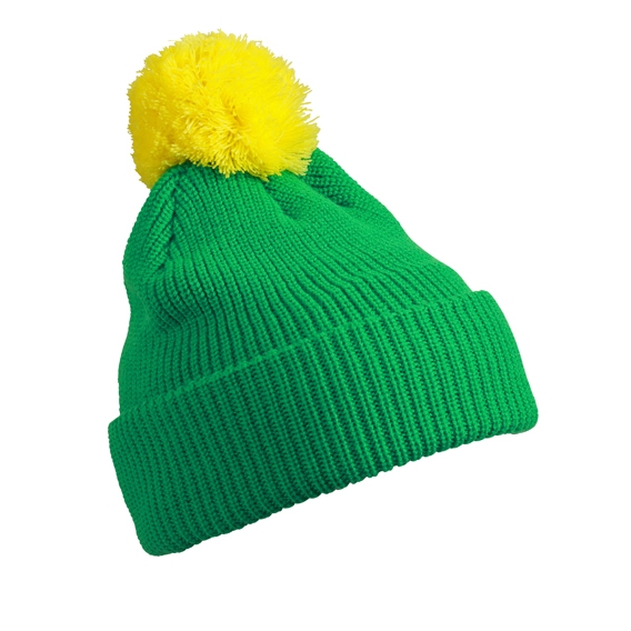 Pompon Hat with Brim