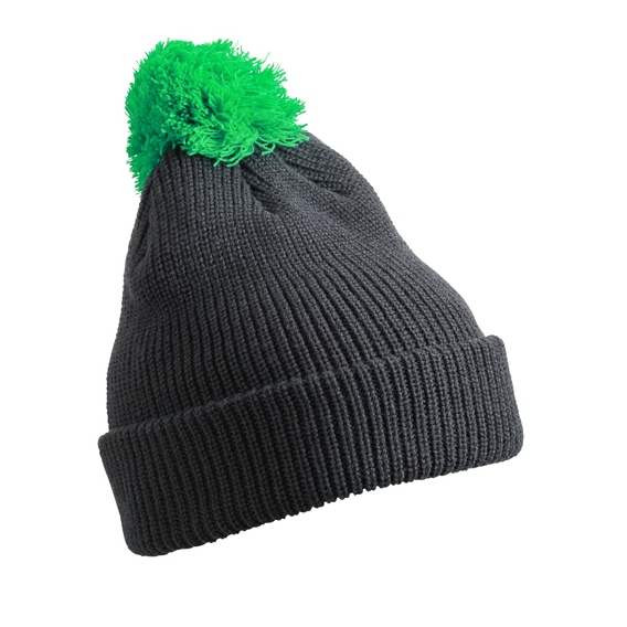 Pompon Hat with Brim