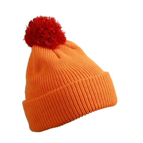 Pompon Hat with Brim