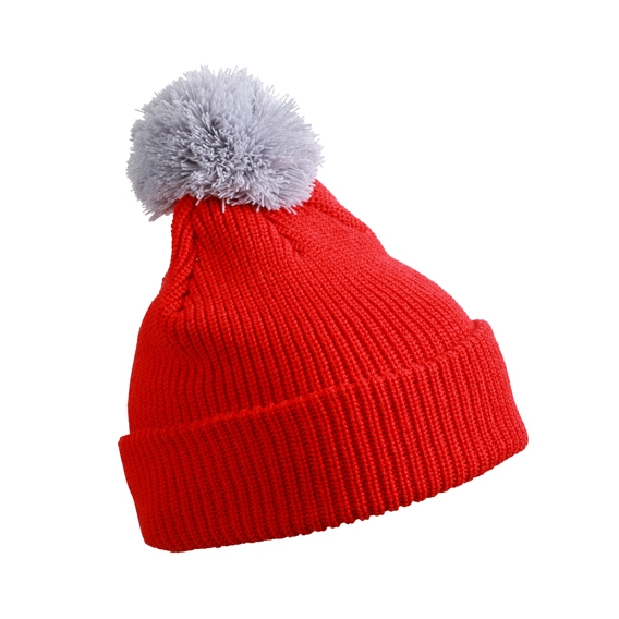 Pompon Hat with Brim