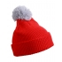 Pompon Hat with Brim