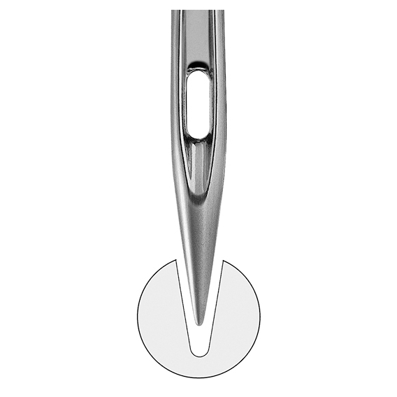Needles 75 With Half Round Needle Point For PR Machines (100 pcs)