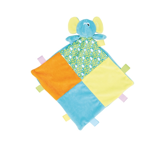 Baby Multi Coloured Comforter with Rattle