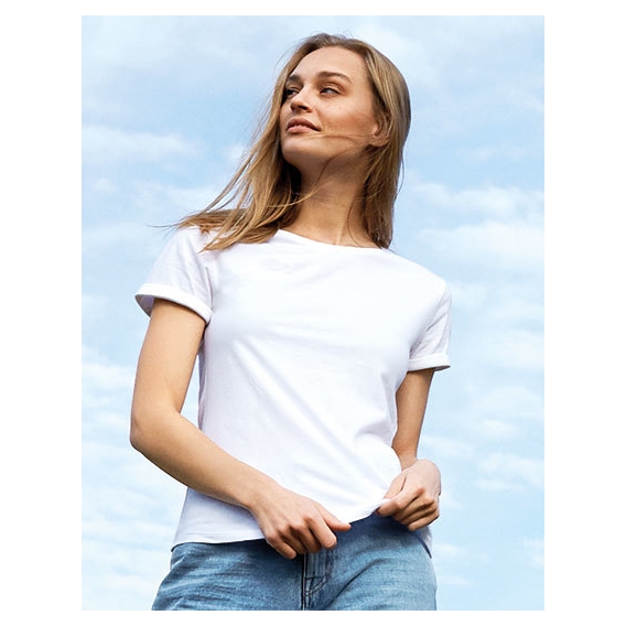 Ladies` Roll Up Sleeve T-Shirt