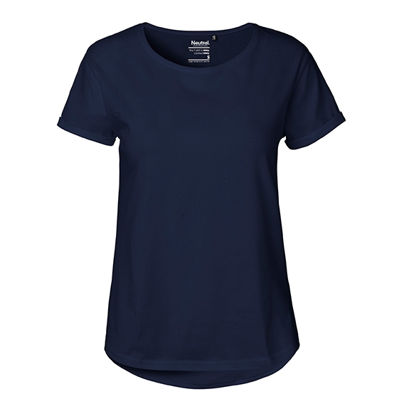 Ladies` Roll Up Sleeve T-Shirt