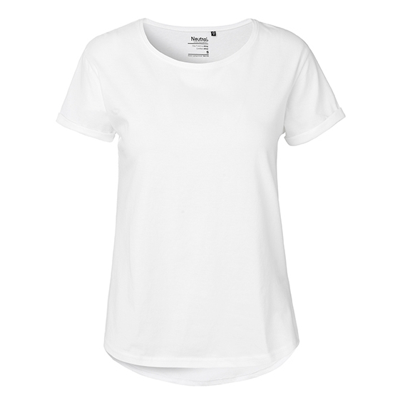 Ladies` Roll Up Sleeve T-Shirt