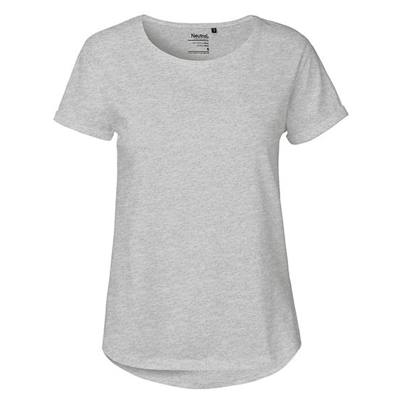 Ladies` Roll Up Sleeve T-Shirt