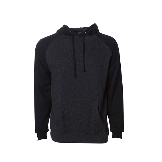 Men`s Lightweight Raglan Hooded Pullover