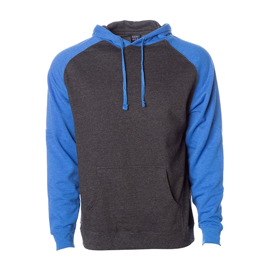 Men`s Lightweight Raglan Hooded Pullover