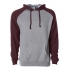 Men`s Lightweight Raglan Hooded Pullover