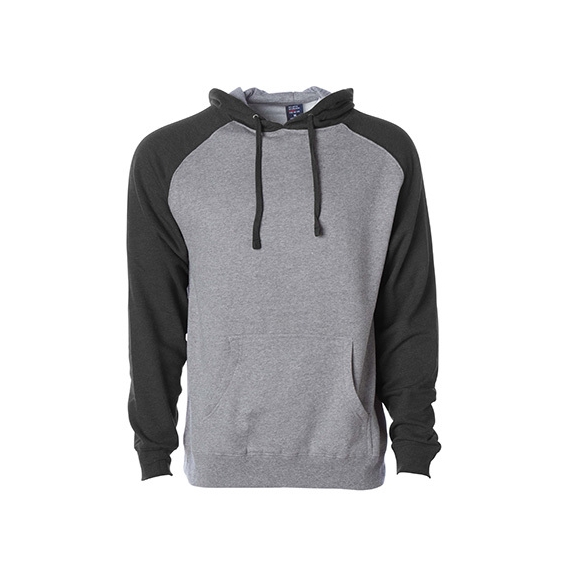 Men`s Lightweight Raglan Hooded Pullover