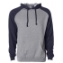 Men`s Lightweight Raglan Hooded Pullover