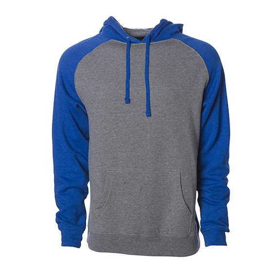 Men`s Lightweight Raglan Hooded Pullover