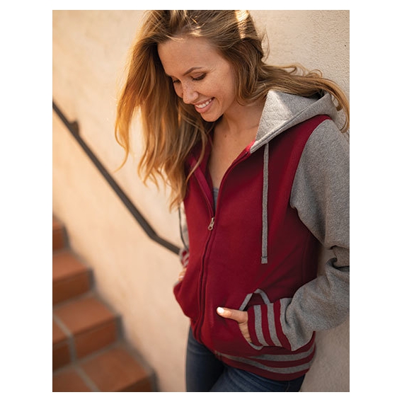 Unisex Heavyweight Varsity Zip Hood
