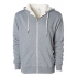 Unisex Sherpa Lined Zip Hooded Jacket