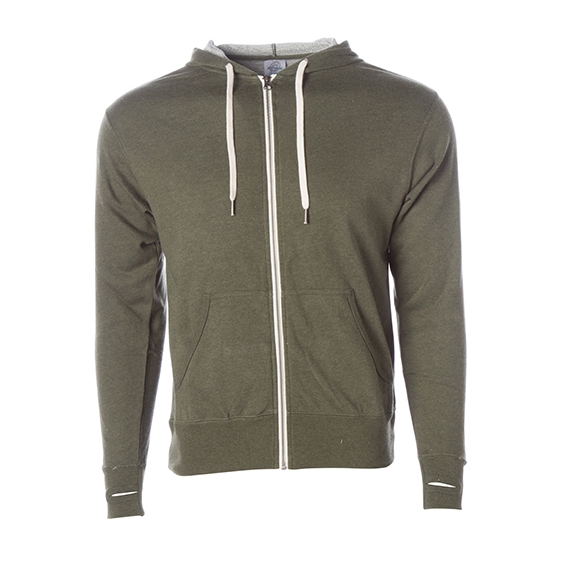 Unisex Midweight French Terry Zip Hood