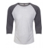 Unisex Tri-Blend 3/4 Sleeve Raglan Tee
