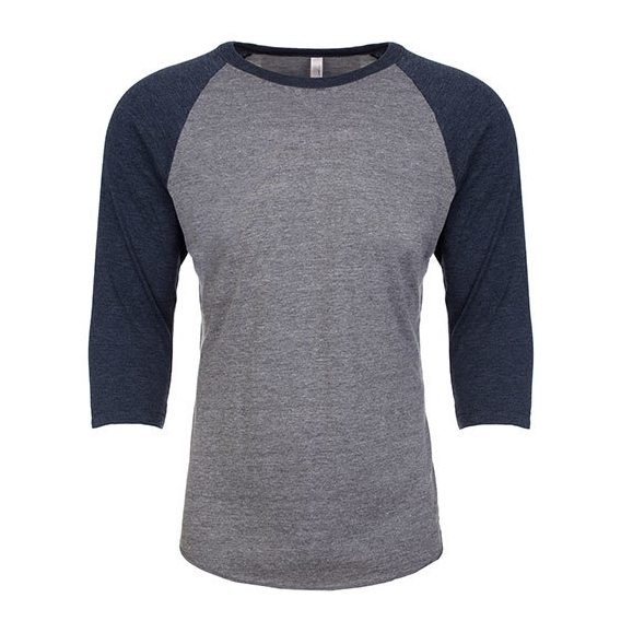 Unisex Tri-Blend 3/4 Sleeve Raglan Tee
