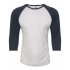 Unisex Tri-Blend 3/4 Sleeve Raglan Tee