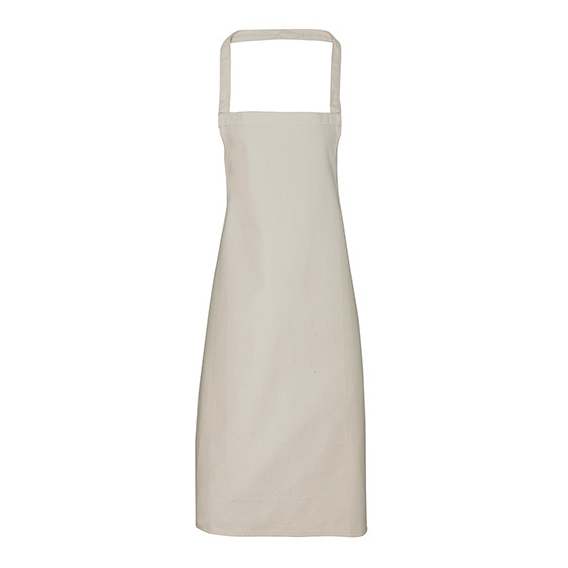 100% Organic Cotton Bib Apron (No Pocket)