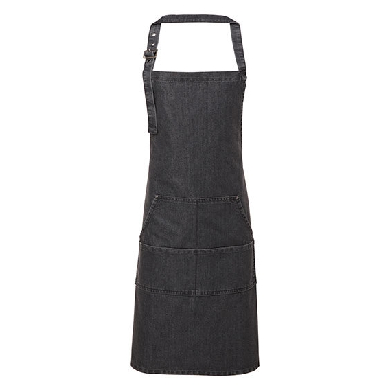 Jeans Stitch Denim Bib Apron