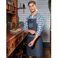 Domain Contrast Denim Bib Apron
